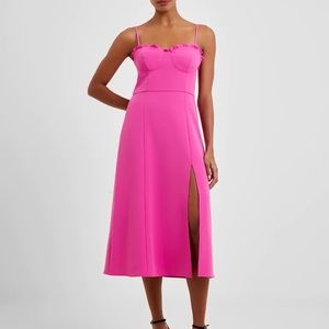 French Connection Echo Ruffle Neckline Dress - NWT